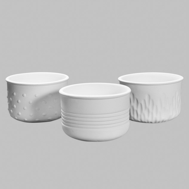 MB1557 Textured Planters - set of 3