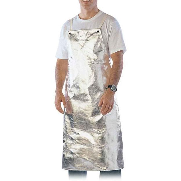 Aluminized safety knee-length apron 